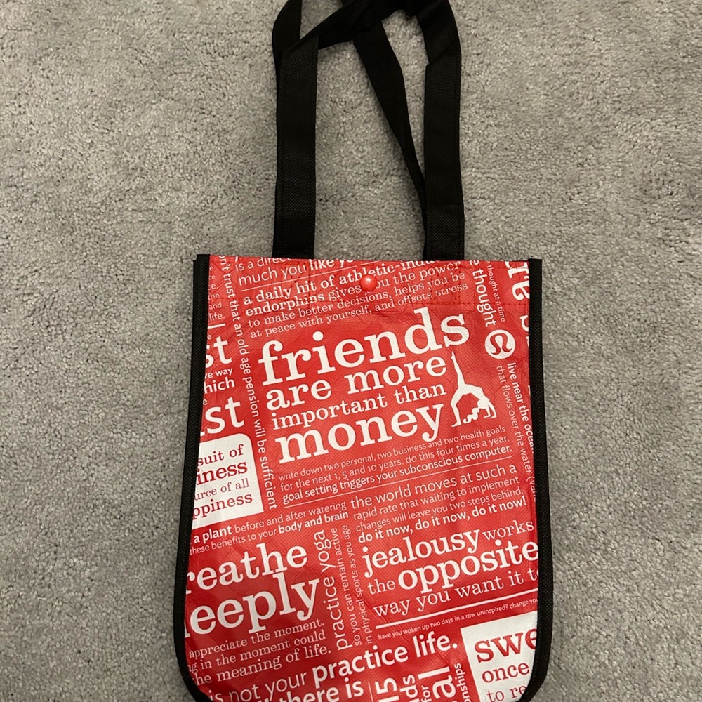 Lululemon Reusable Tote Bag 9.5”x12”x4.25”